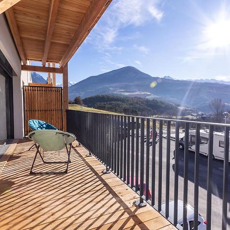 Au Calme Des Sommets - Vue Montagne Apartment Embrun Luaran gambar